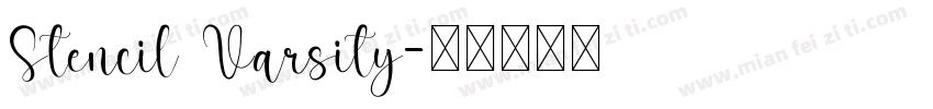 Stencil Varsity字体转换